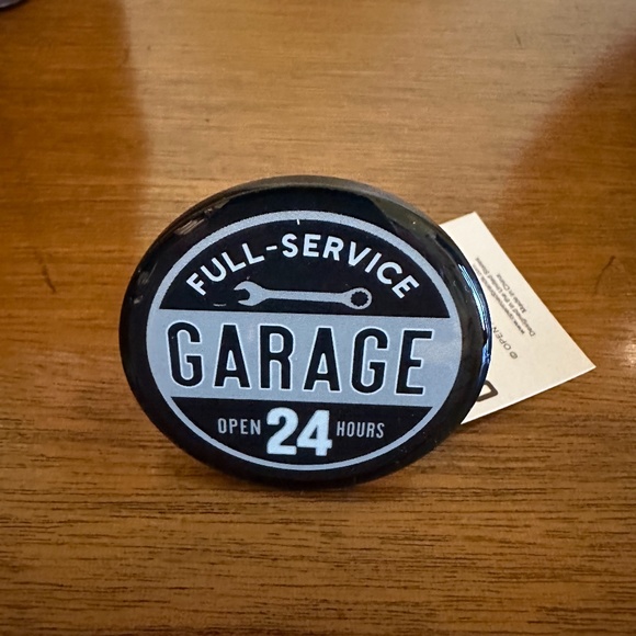 Decorative Man Cave Cabinet Knobs  "Full-Service Garage" by Open Road NWT - Picture 1 of 6